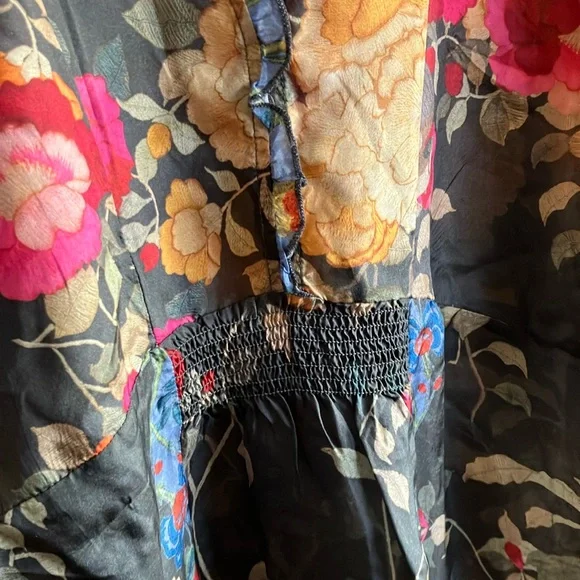 Johnny Was Floral Top with Pink and Yellow Accents - Picture 4 of 9